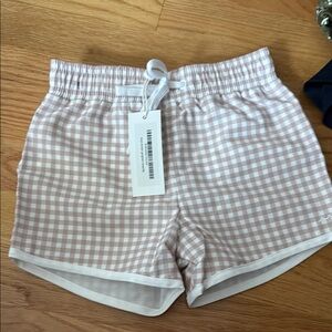 Minnow Boy Gingham Checkered Shorts 5/6